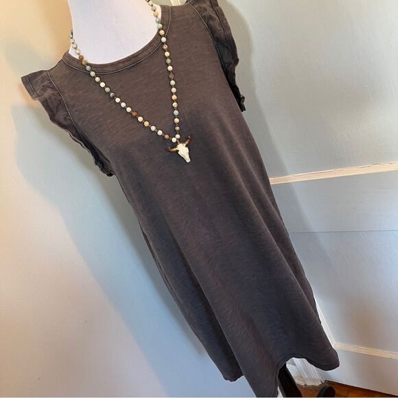 Universal Thread Ruffle Sleeve Pull On T-Shirt Dress Womens X Large - Picture 2 of 9